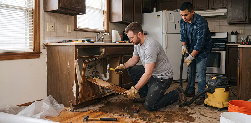 Repairing Water Damaged MDF Cabinets in Spanish Fork
