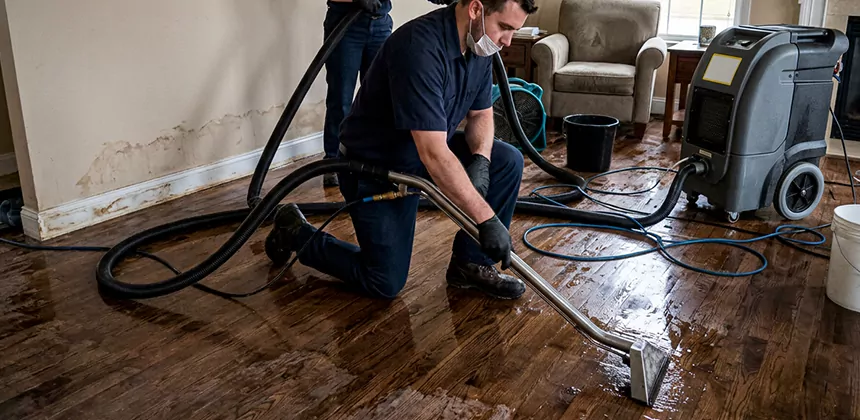 Hardwood Floor Water Extraction in Spanish Fork